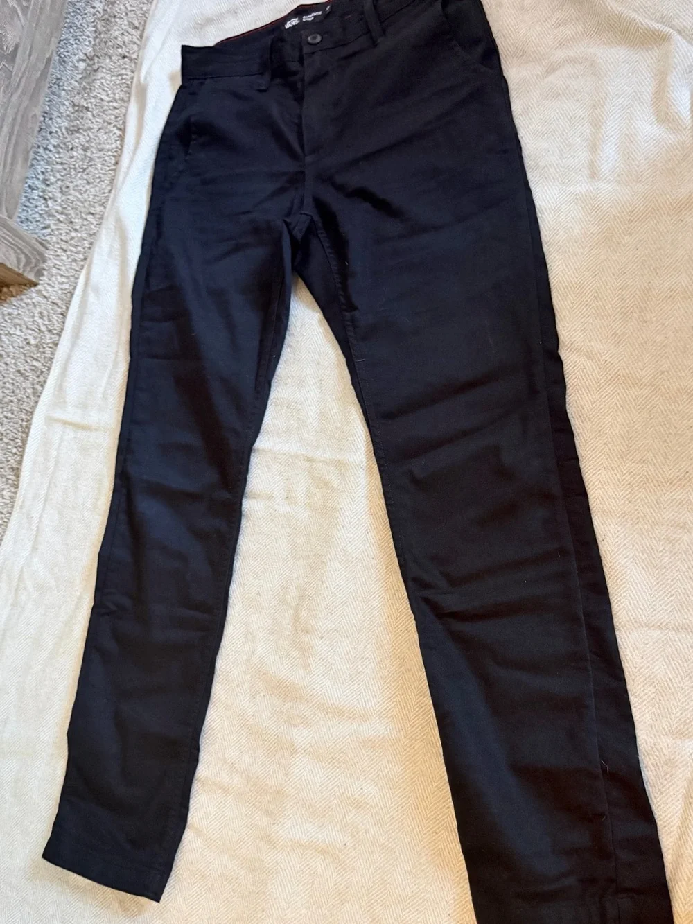 Vans Men's Pants Slim Fit Authentic Chino Black Size 29